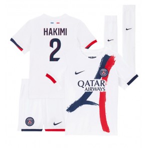 Paris Saint-Germain Achraf Hakimi #2 Dětské Venkovní dres komplet 2024-25 Krátký Rukáv (+ trenýrky)